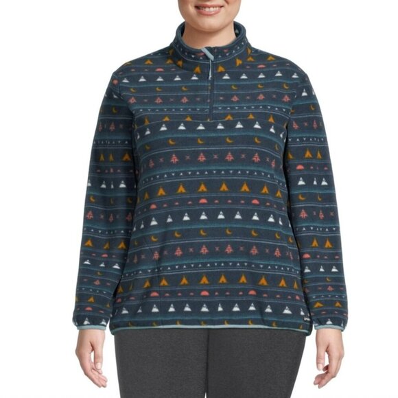 Woods Women's Blakiston Quarter Zip Fleece Sweatshirt Size Small - Picture 1 of 7